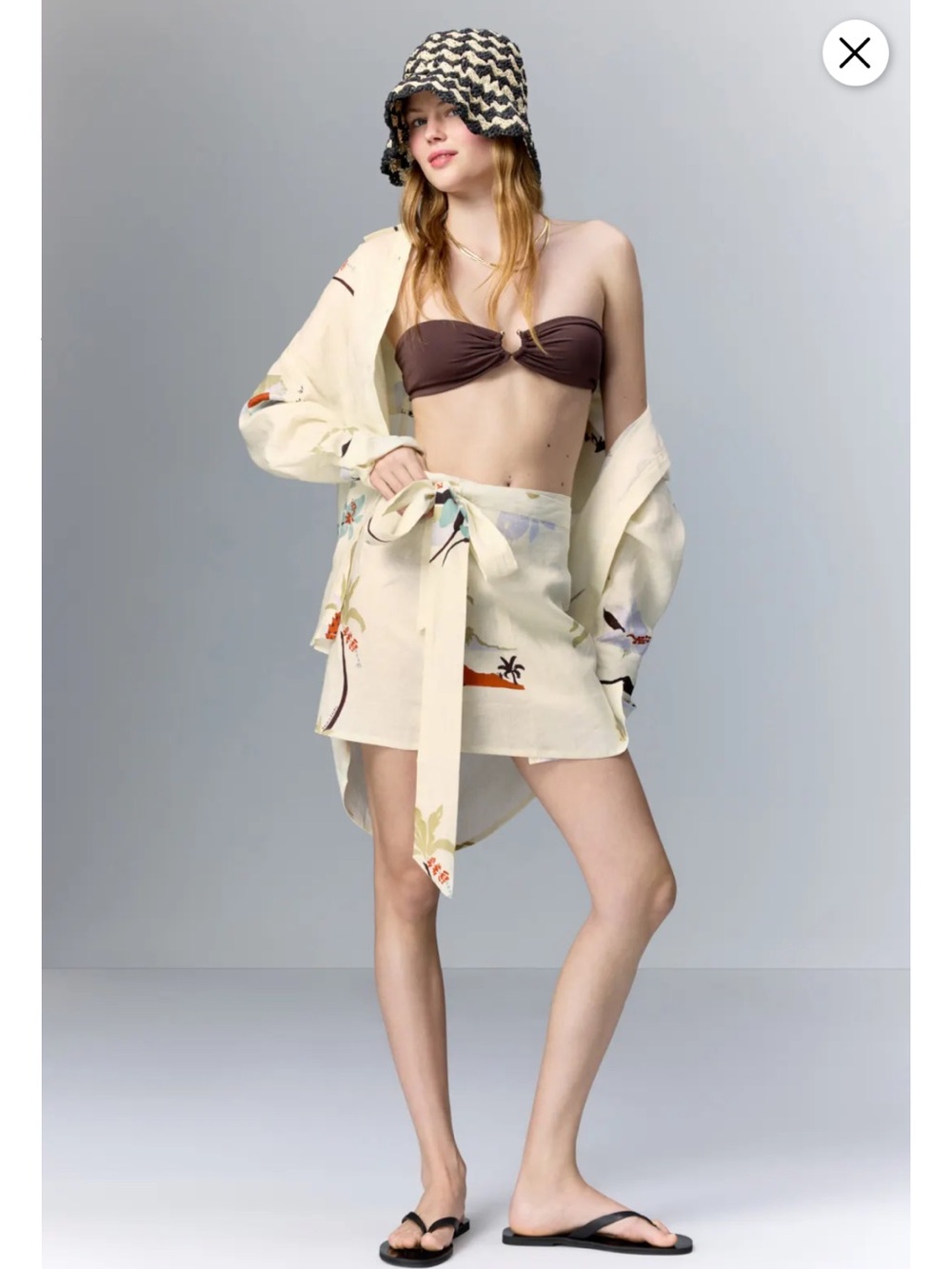 Soleil Soleil Zuri Mini Skirt, US Size: 12